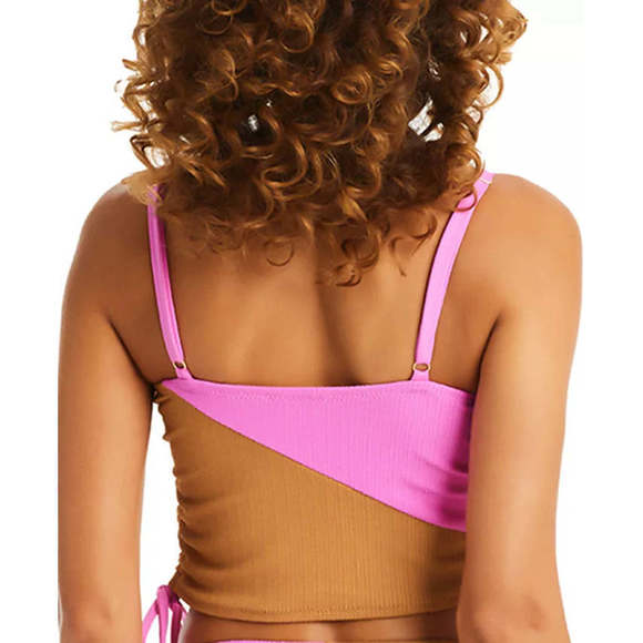 Sanctuary Womens Balancing  Side Cropped Tankini, Size XL - Picture 4 of 4